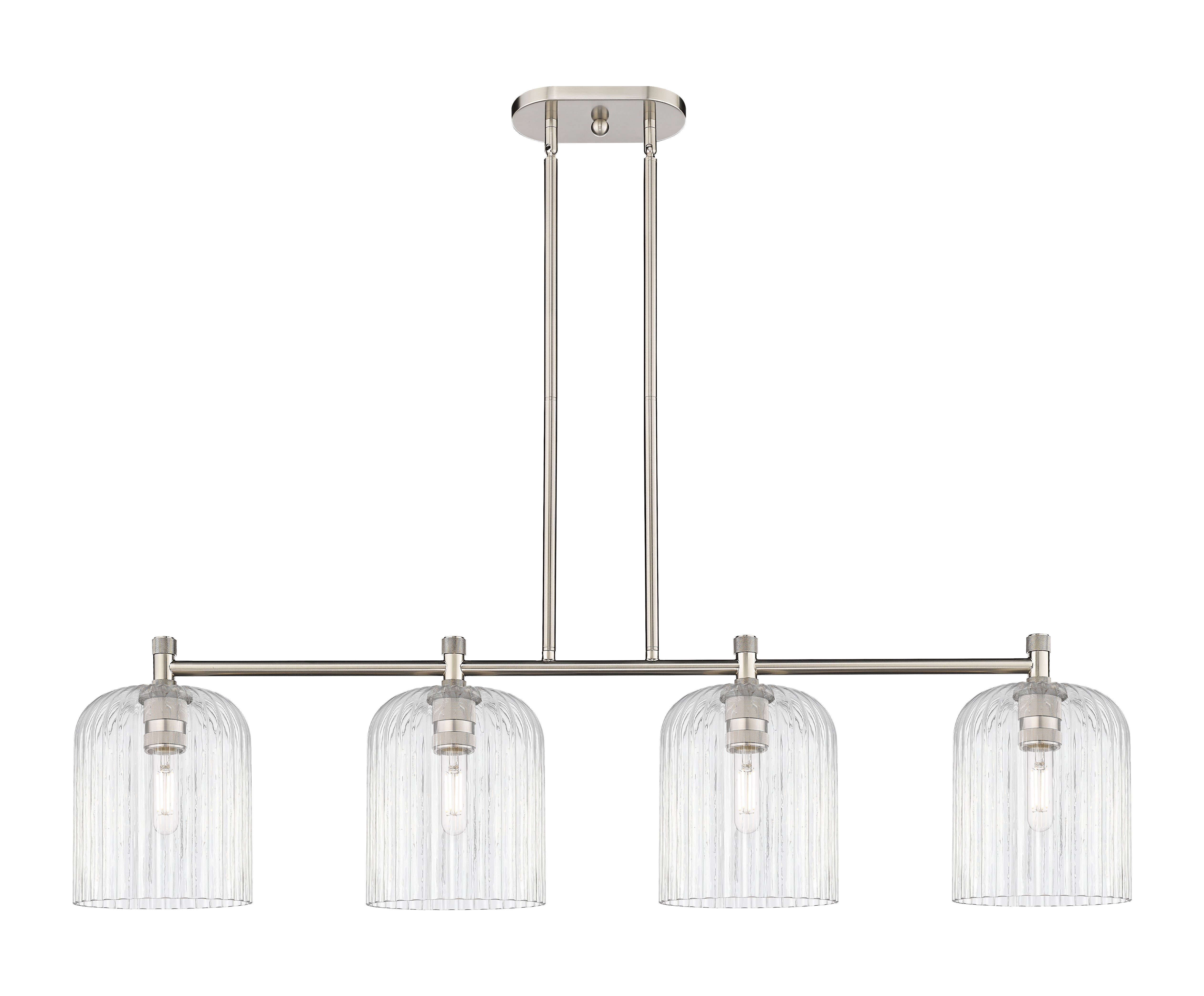 Downtown Urban Island Light Brass Glass