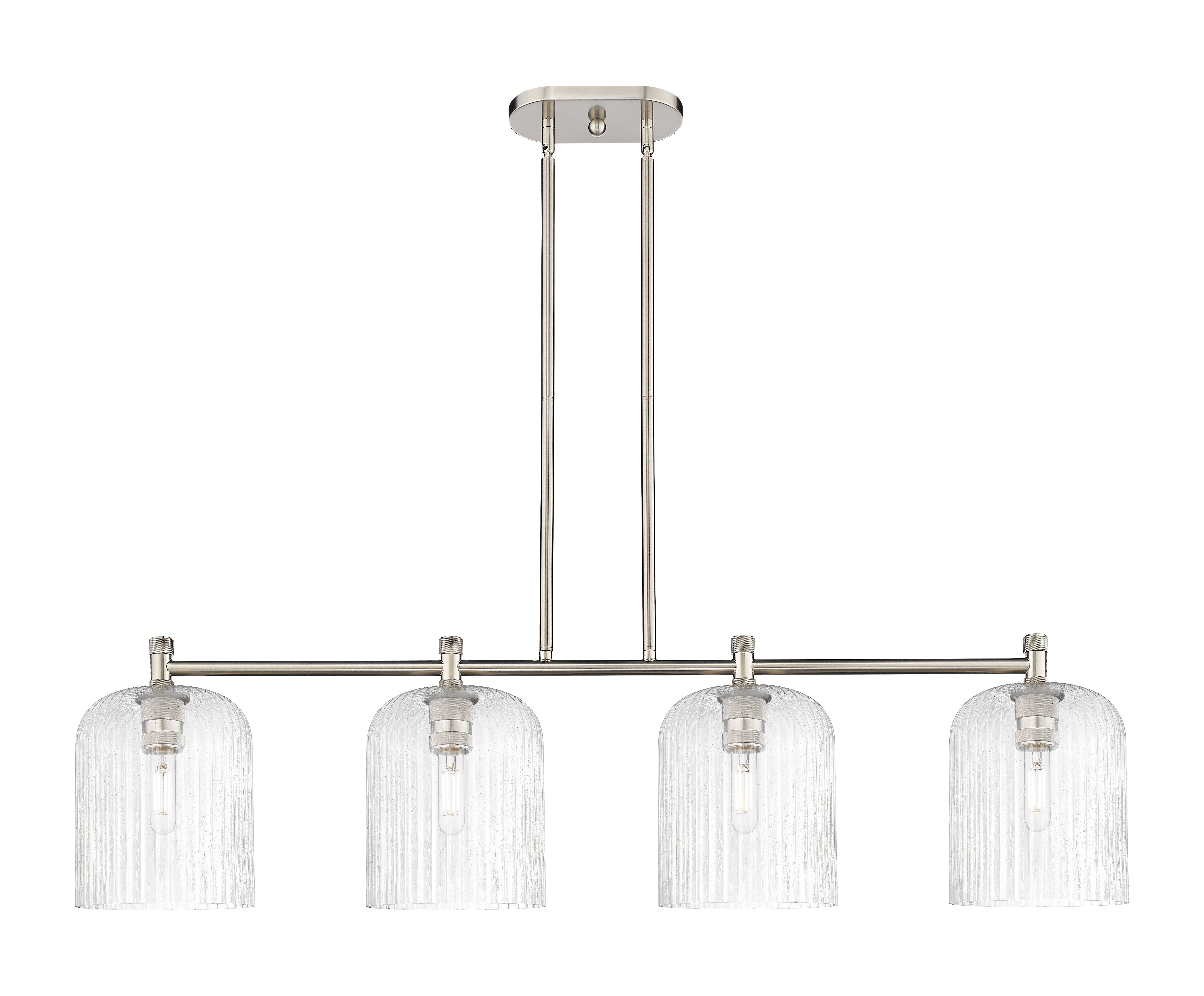 Downtown Urban Island Light Brass Glass