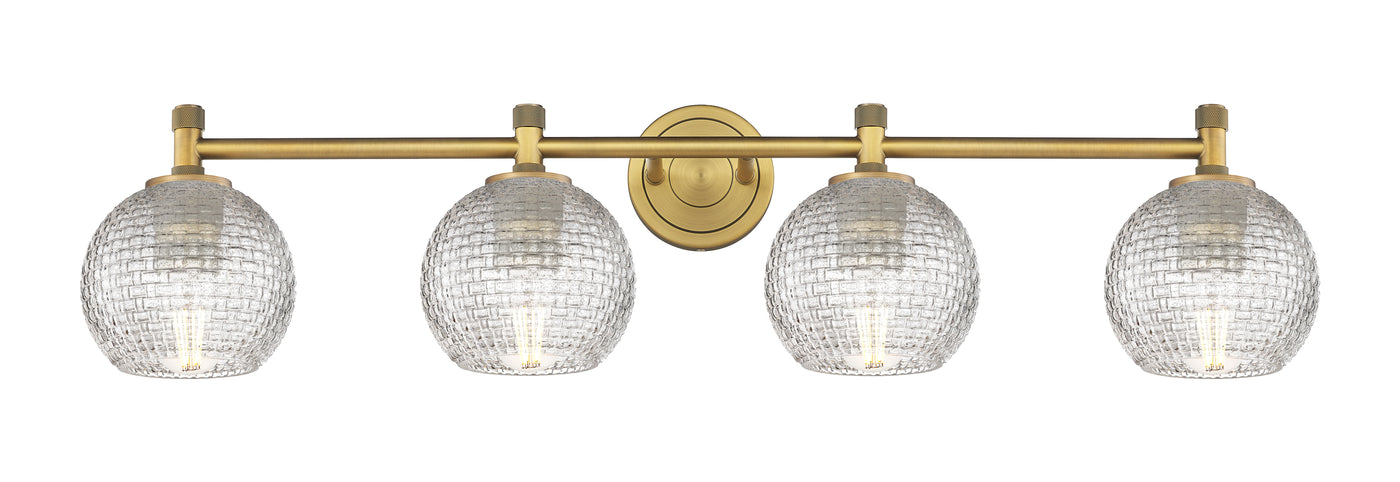 Downtown Urban Bath Vanity Light Three Brass
