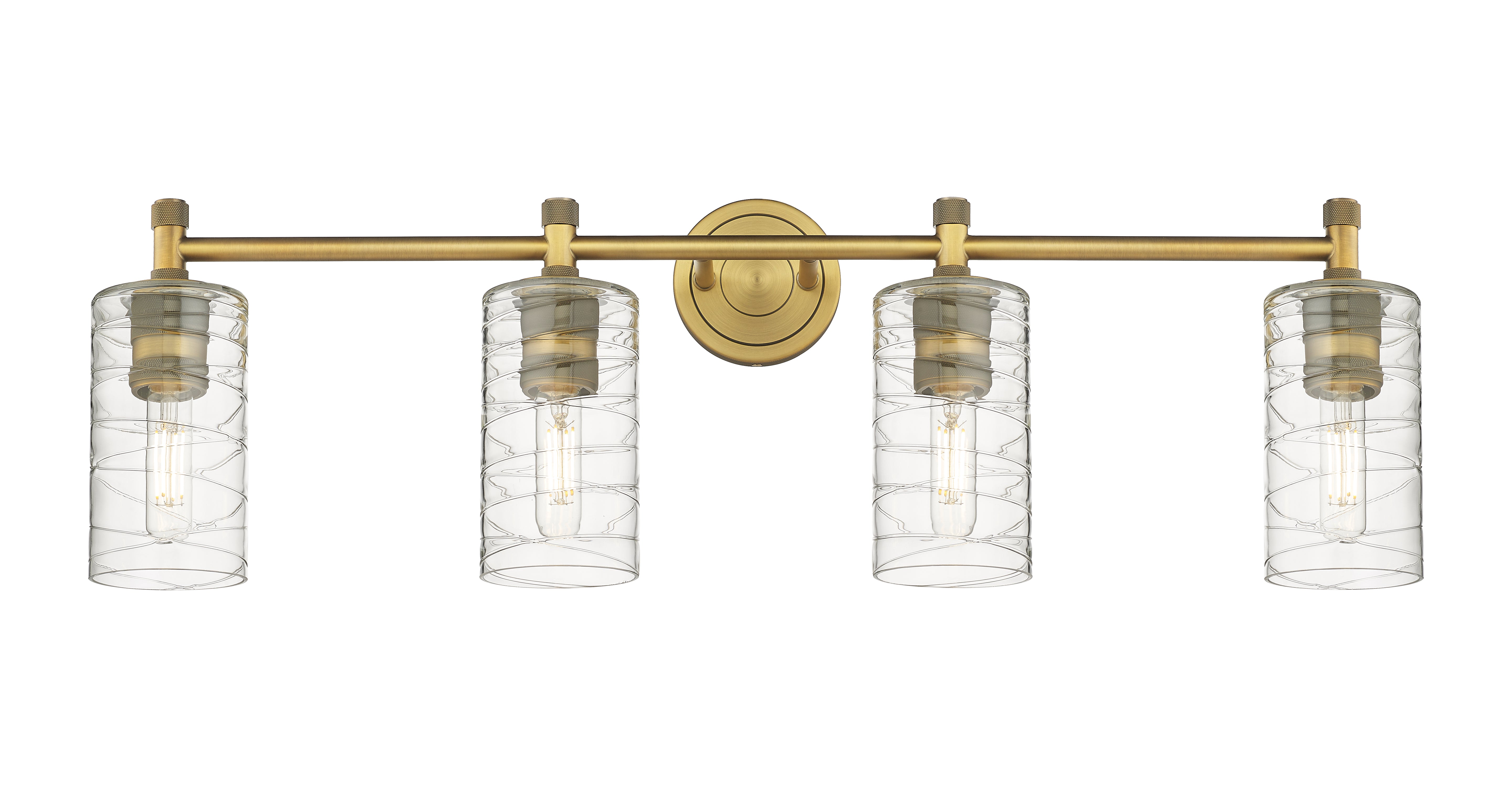 Downtown Urban Bath Vanity Light Cast Brass