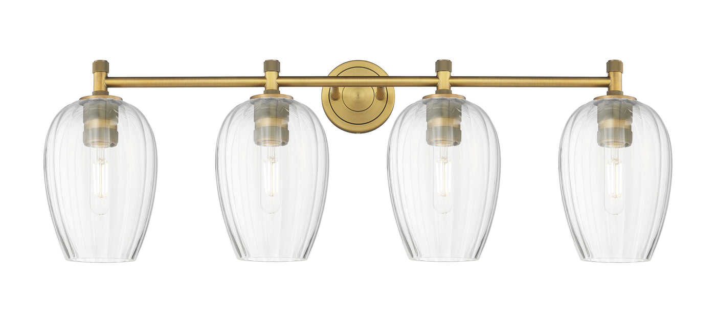 Downtown Urban Bath Vanity Light Brass Glass