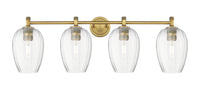 Downtown Urban Bath Vanity Light Brass Glass