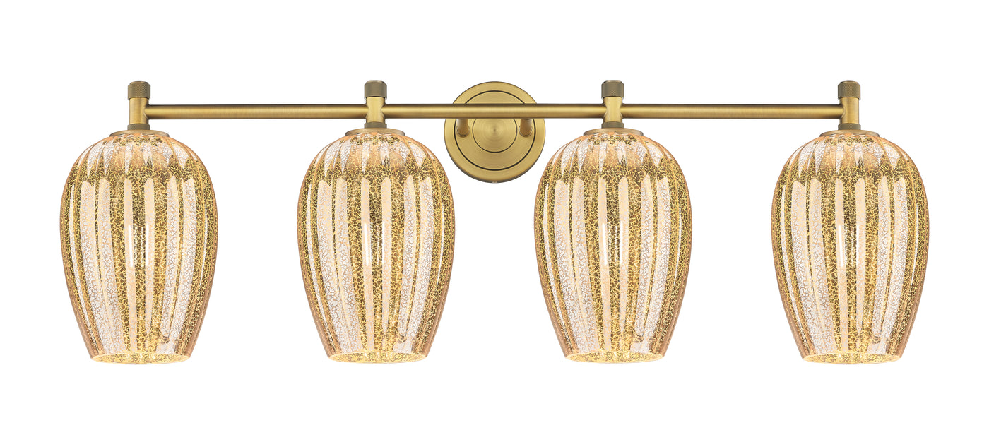 Downtown Urban Bath Vanity Light Brass Glass