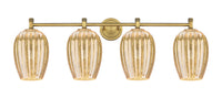 Downtown Urban Bath Vanity Light Brass Glass