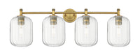 Downtown Urban Bath Vanity Light Brass Glass