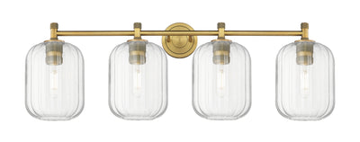 Downtown Urban Bath Vanity Light Brass Glass