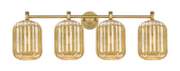 Downtown Urban Bath Vanity Light Brass Glass