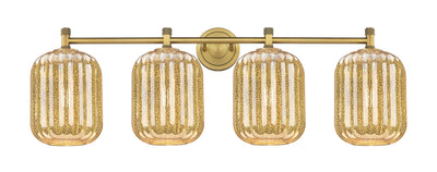 Downtown Urban Bath Vanity Light Brass Glass