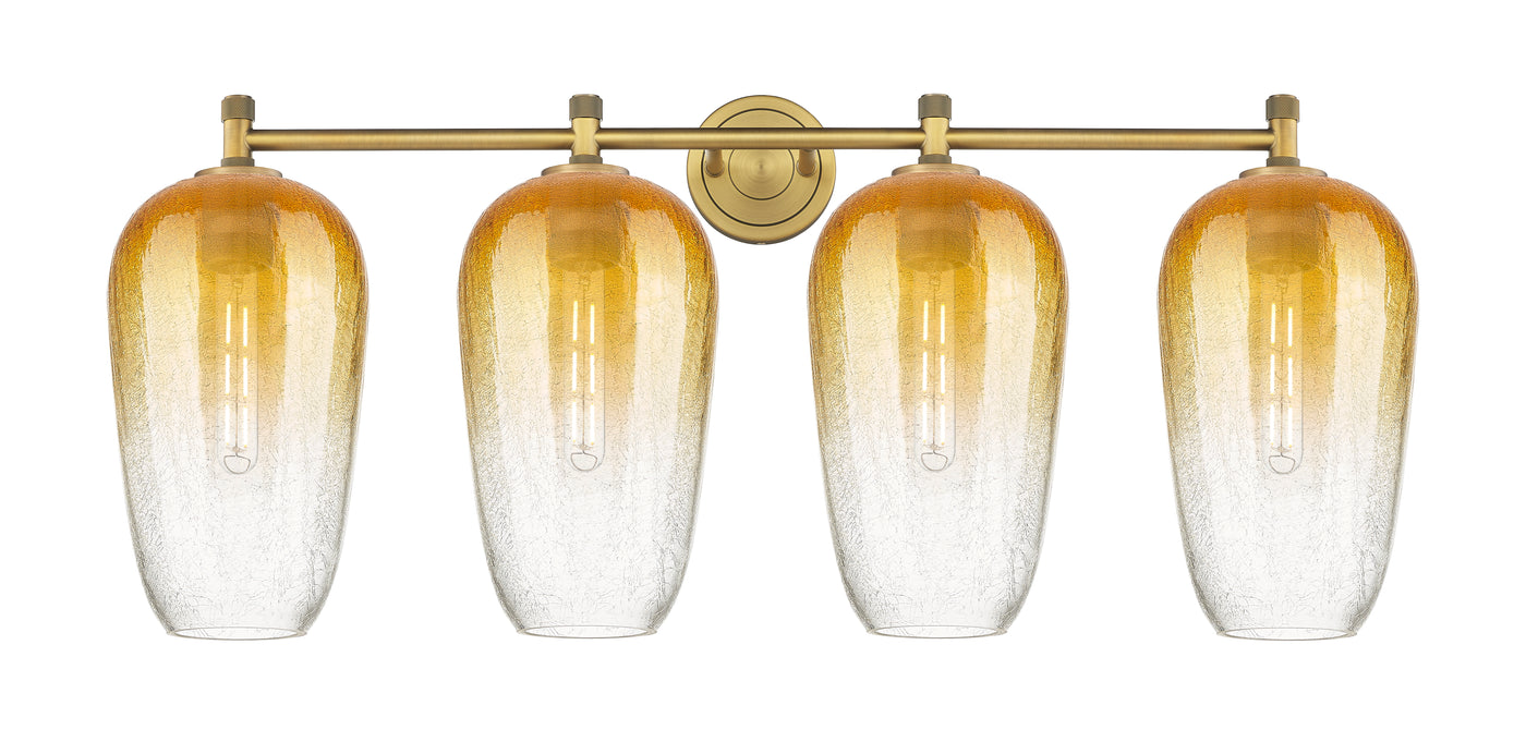 Downtown Urban Bath Vanity Light Brass Glass