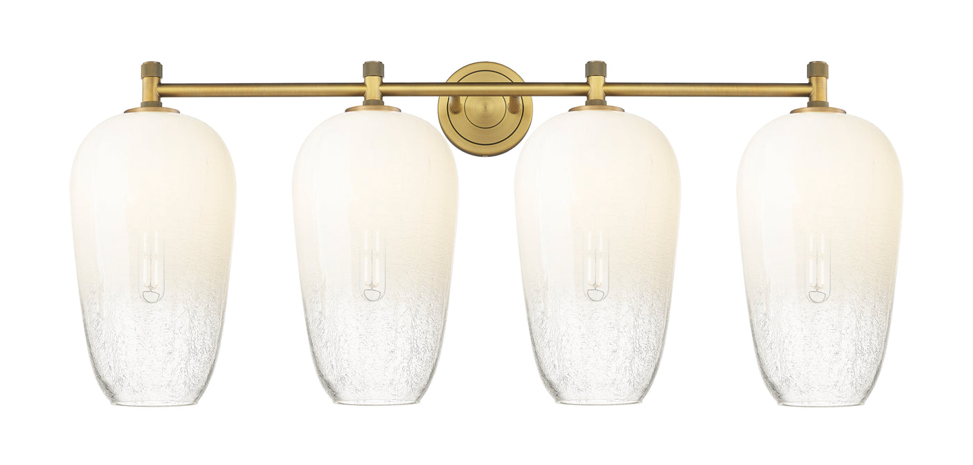 Downtown Urban Bath Vanity Light Brass Glass