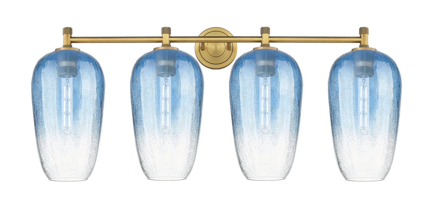 Downtown Urban Bath Vanity Light Brass Glass
