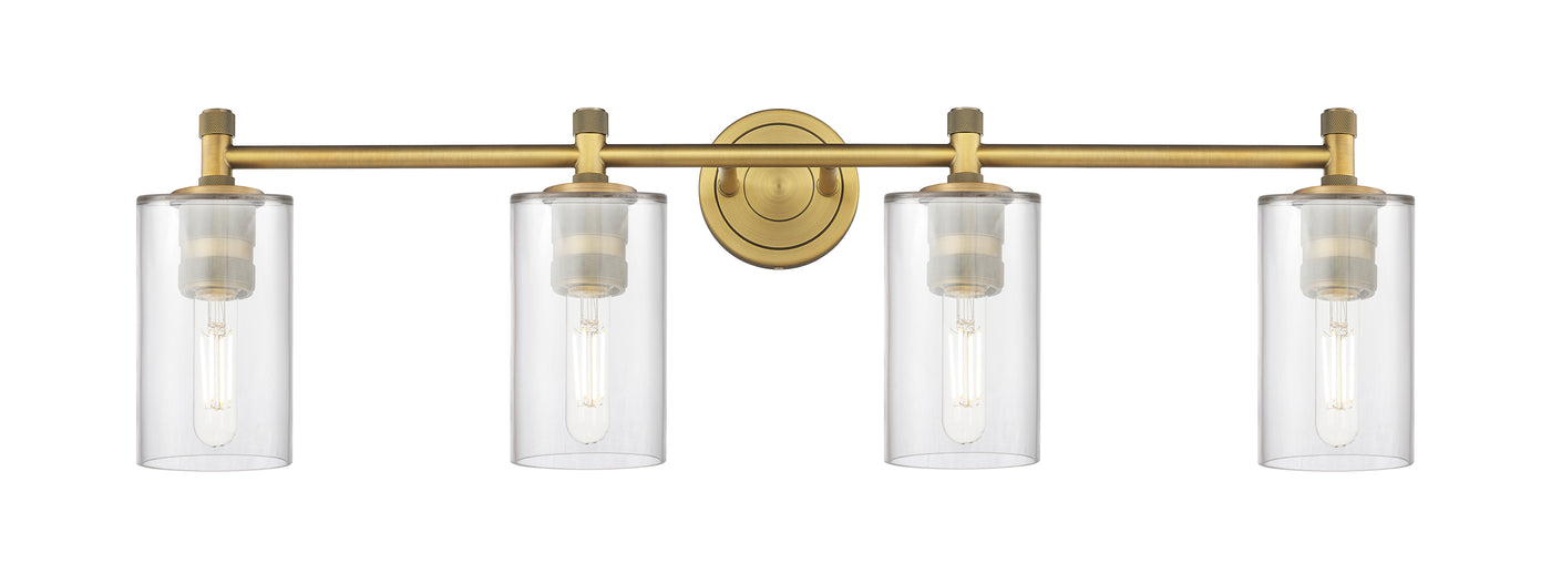 Downtown Urban Bath Vanity Light Brass Glass