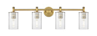 Downtown Urban Bath Vanity Light Brass Glass