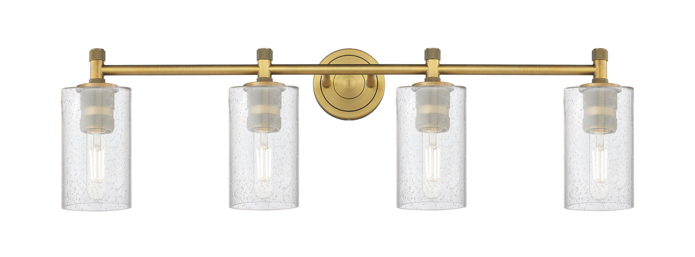 Downtown Urban Bath Vanity Light Brass Glass