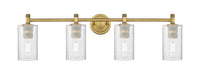 Downtown Urban Bath Vanity Light Brass Glass