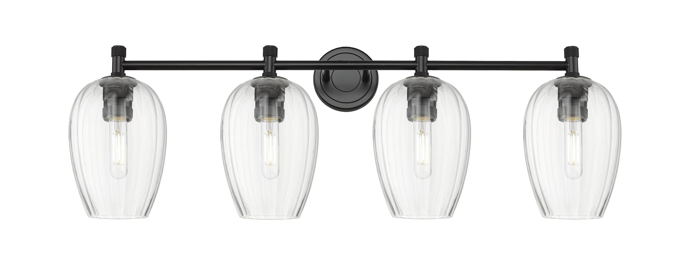 Downtown Urban Bath Vanity Light Brass Glass
