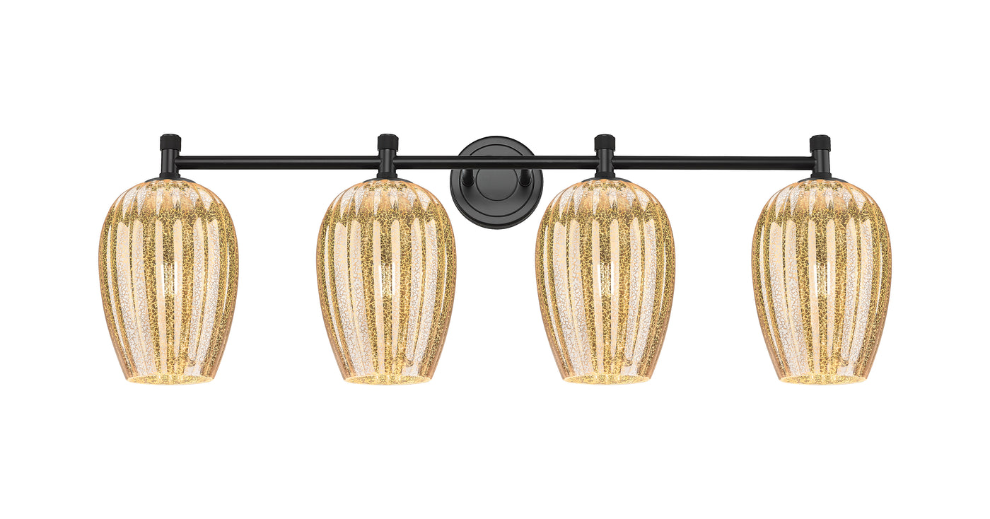 Downtown Urban Bath Vanity Light Brass Glass