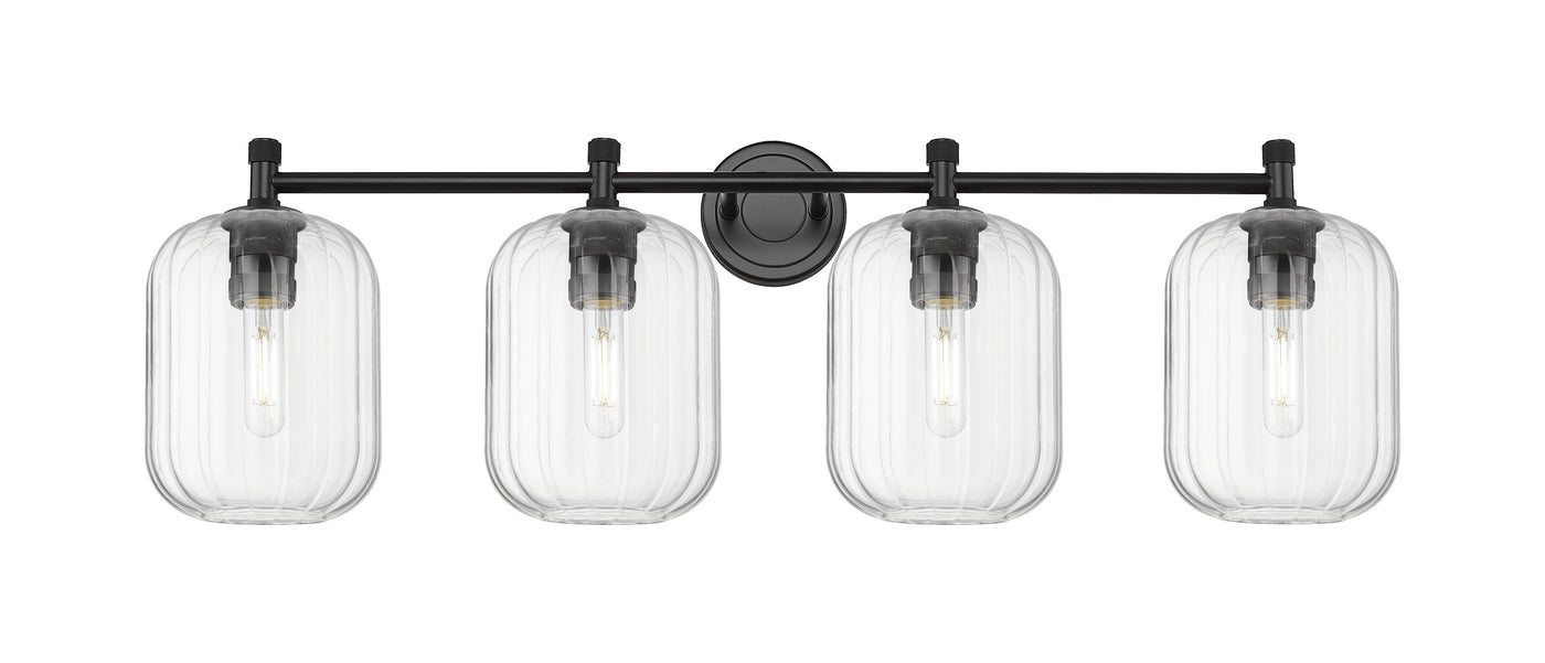 Downtown Urban Bath Vanity Light Brass Glass