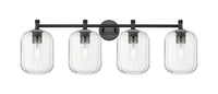 Downtown Urban Bath Vanity Light Brass Glass