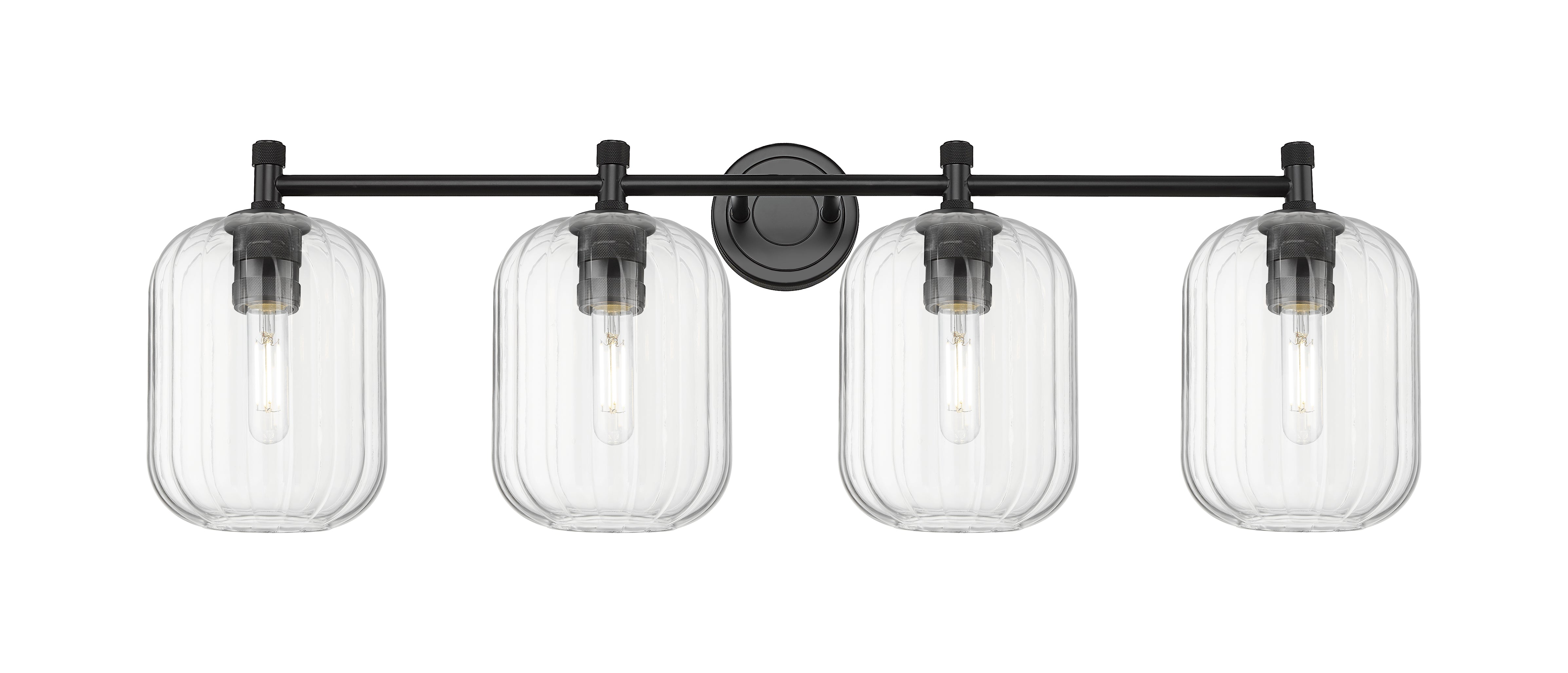 Downtown Urban Bath Vanity Light Brass Glass