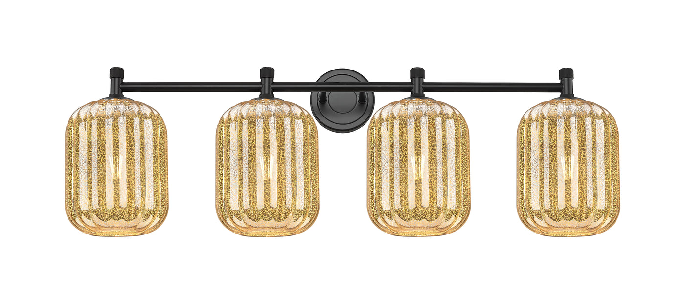 Downtown Urban Bath Vanity Light Brass Glass