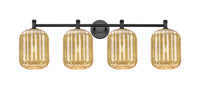 Downtown Urban Bath Vanity Light Brass Glass