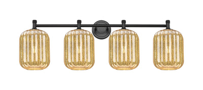 Downtown Urban Bath Vanity Light Brass Glass