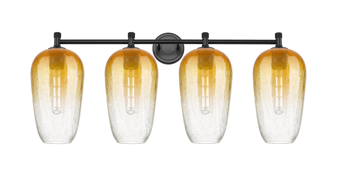Downtown Urban Bath Vanity Light Brass Glass