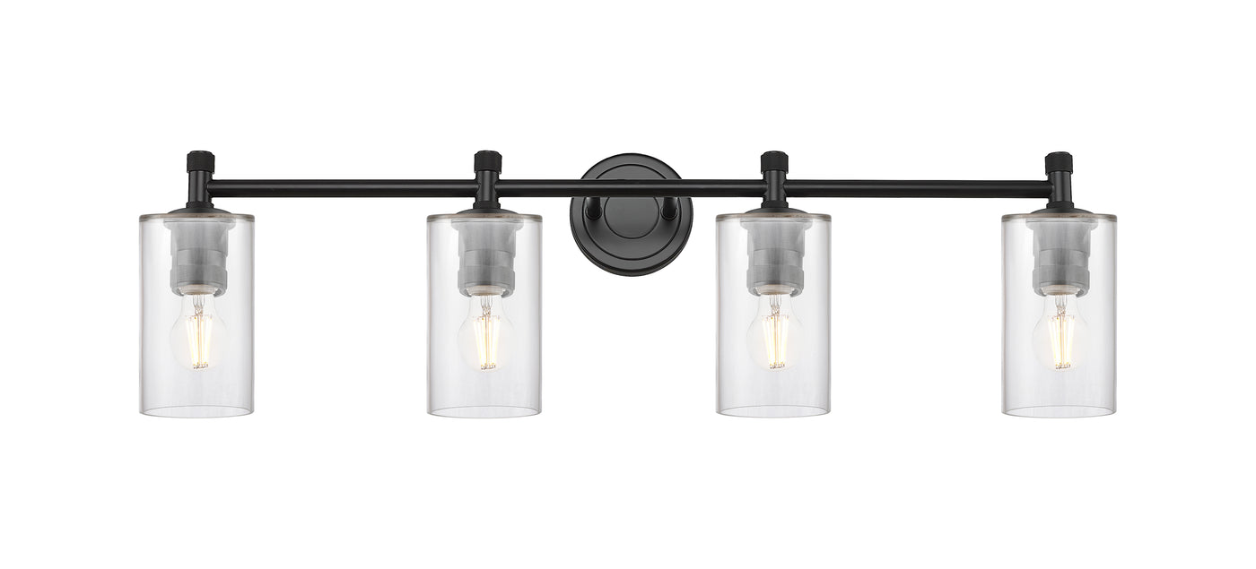 Downtown Urban Bath Vanity Light Brass Glass