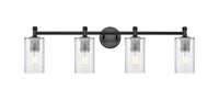 Downtown Urban Bath Vanity Light Brass Glass