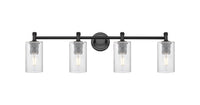 Downtown Urban Bath Vanity Light Brass Glass