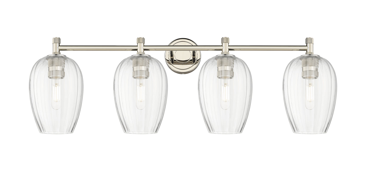 Downtown Urban Bath Vanity Light Brass Glass