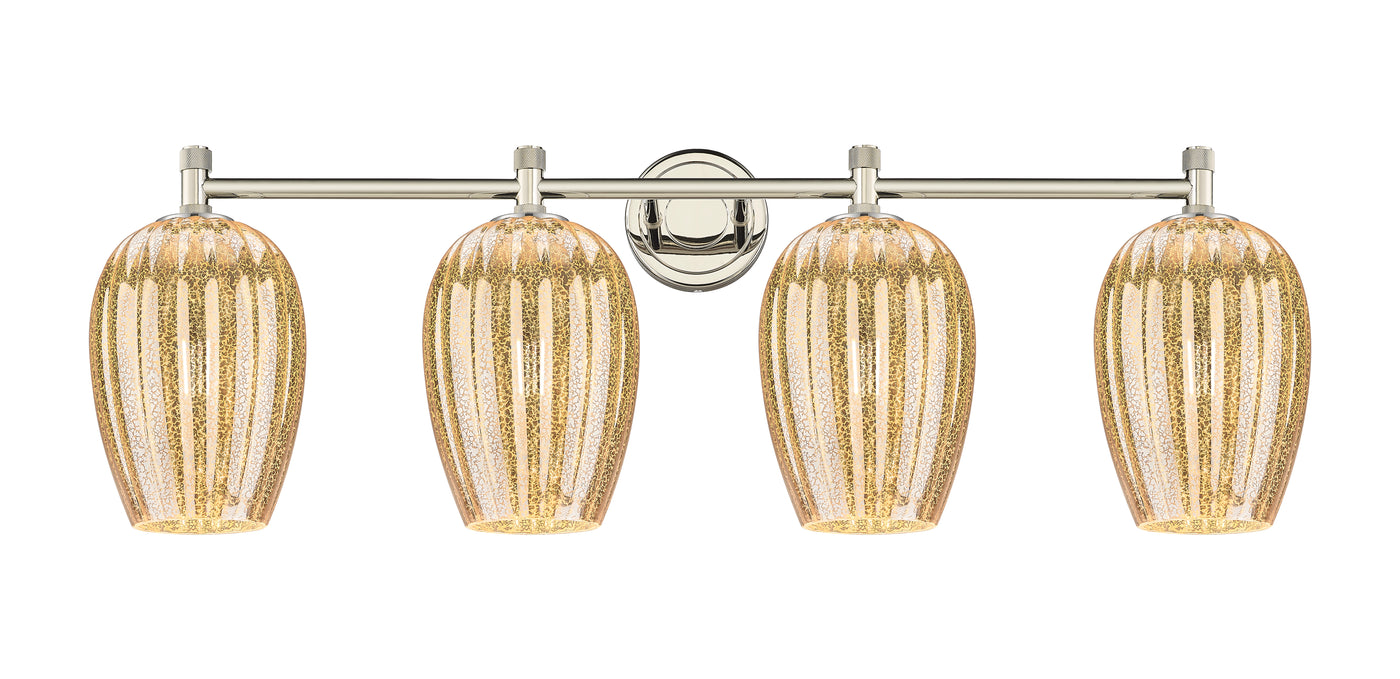Downtown Urban Bath Vanity Light Brass Glass