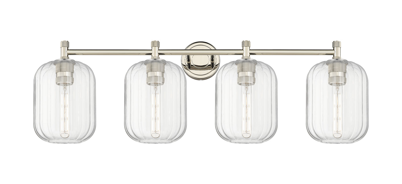 Downtown Urban Bath Vanity Light Brass Glass