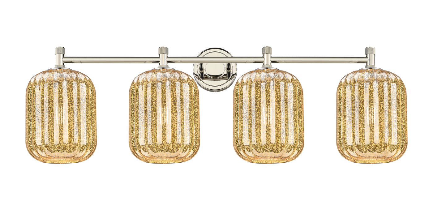 Downtown Urban Bath Vanity Light Brass Glass