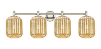 Downtown Urban Bath Vanity Light Brass Glass
