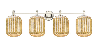 Downtown Urban Bath Vanity Light Brass Glass