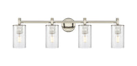 Downtown Urban Bath Vanity Light Brass Glass