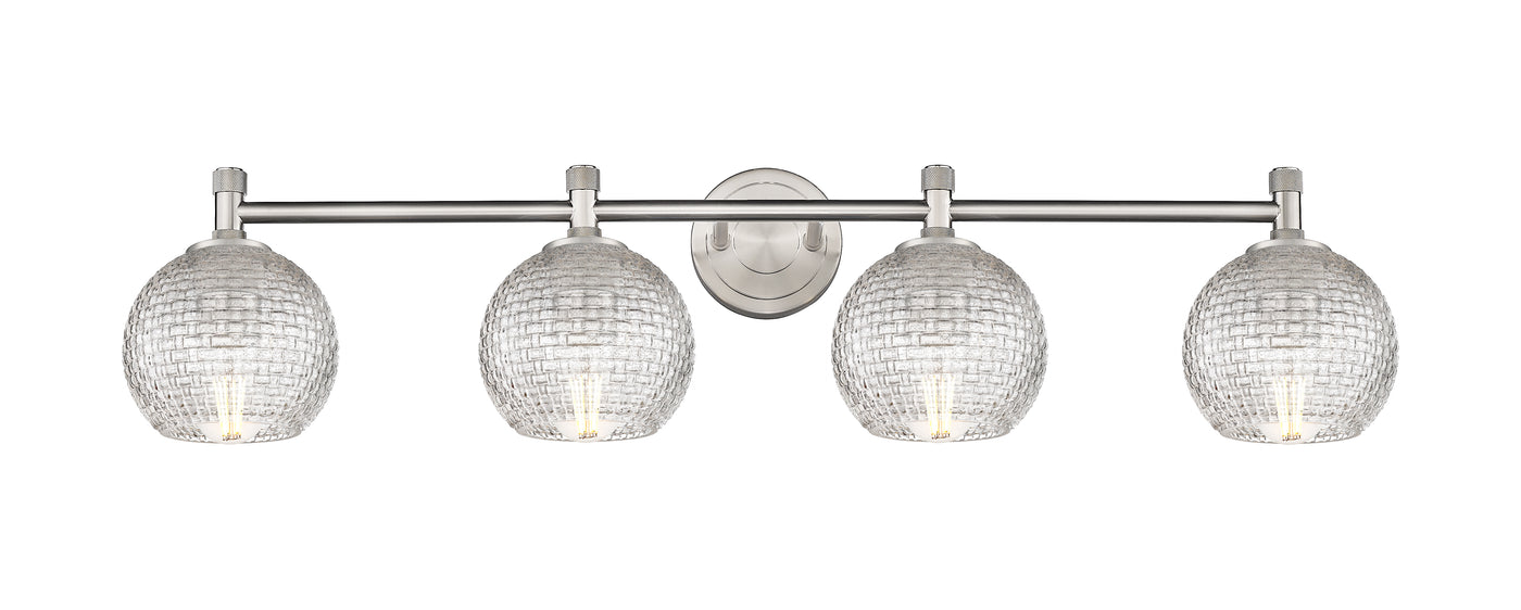 Downtown Urban Bath Vanity Light Three Brass