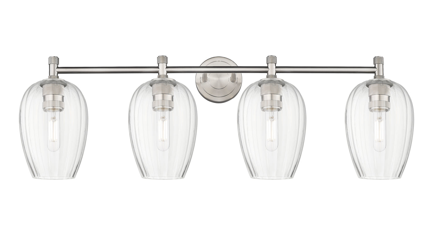 Downtown Urban Bath Vanity Light Brass Glass