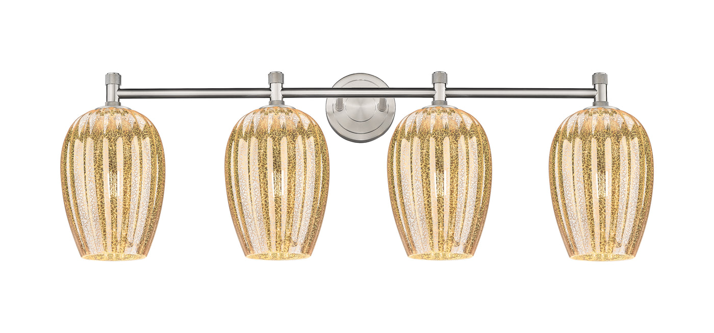 Downtown Urban Bath Vanity Light Brass Glass