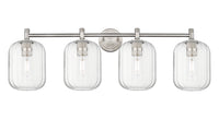 Downtown Urban Bath Vanity Light Brass Glass