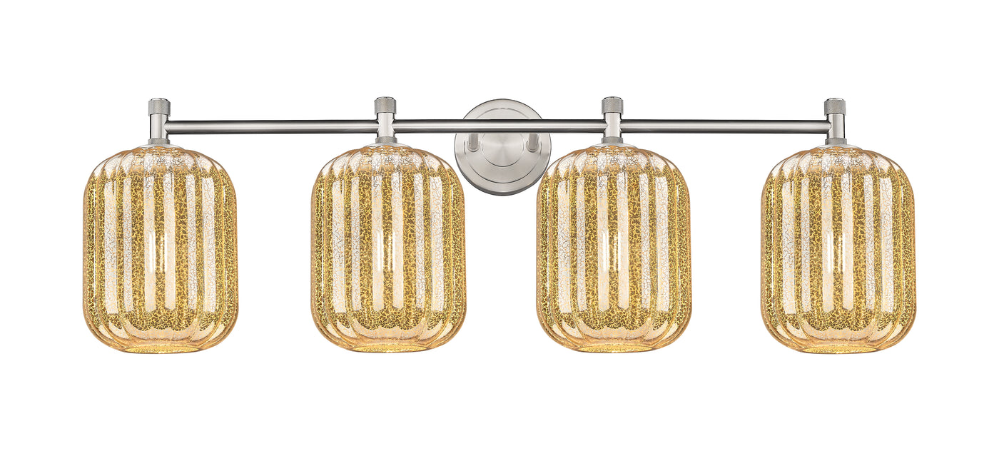 Downtown Urban Bath Vanity Light Brass Glass