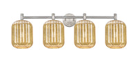 Downtown Urban Bath Vanity Light Brass Glass