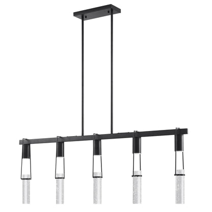 Harmony 5 Light Chandelier | Matte Black