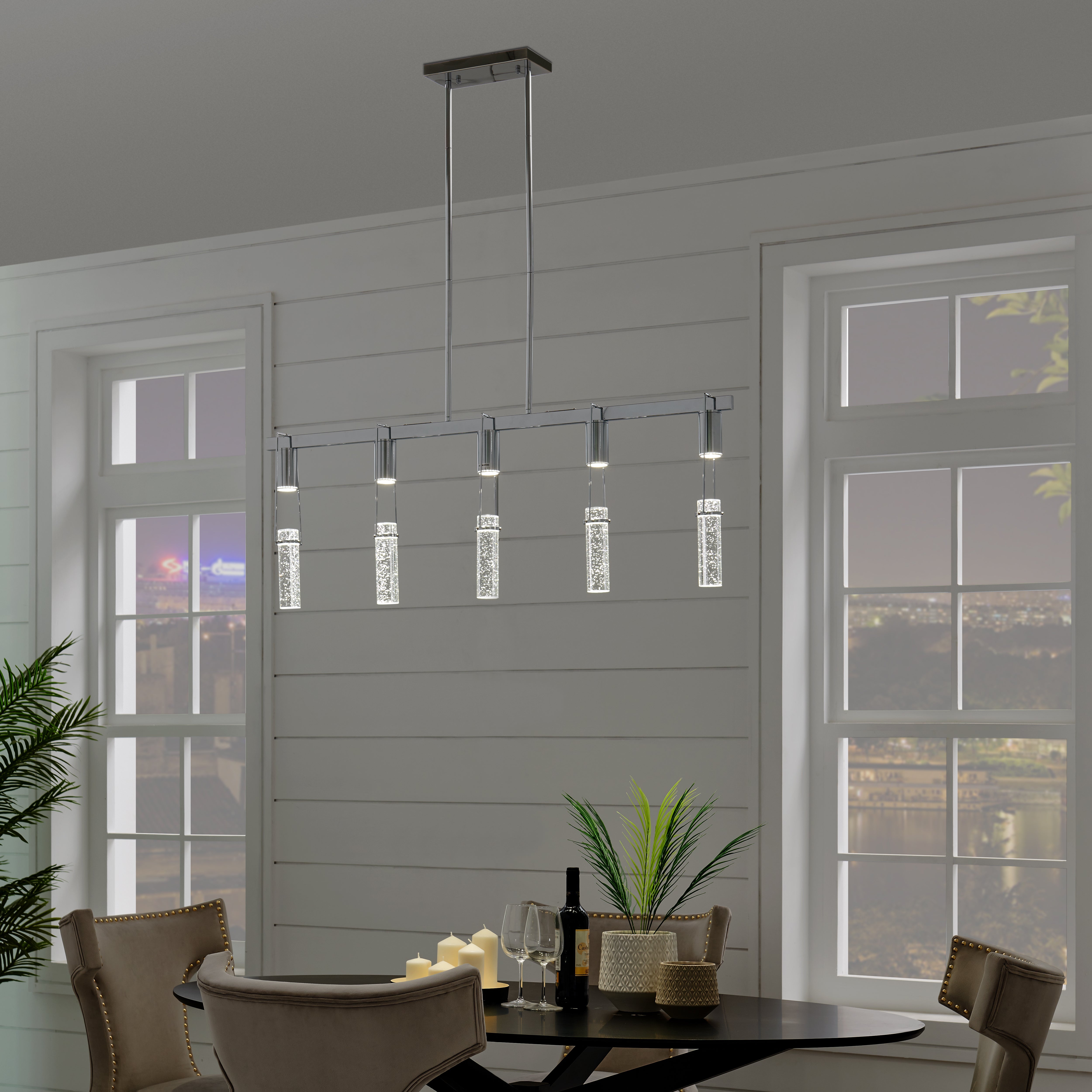 Harmony 5 Light Chandelier | Chrome
