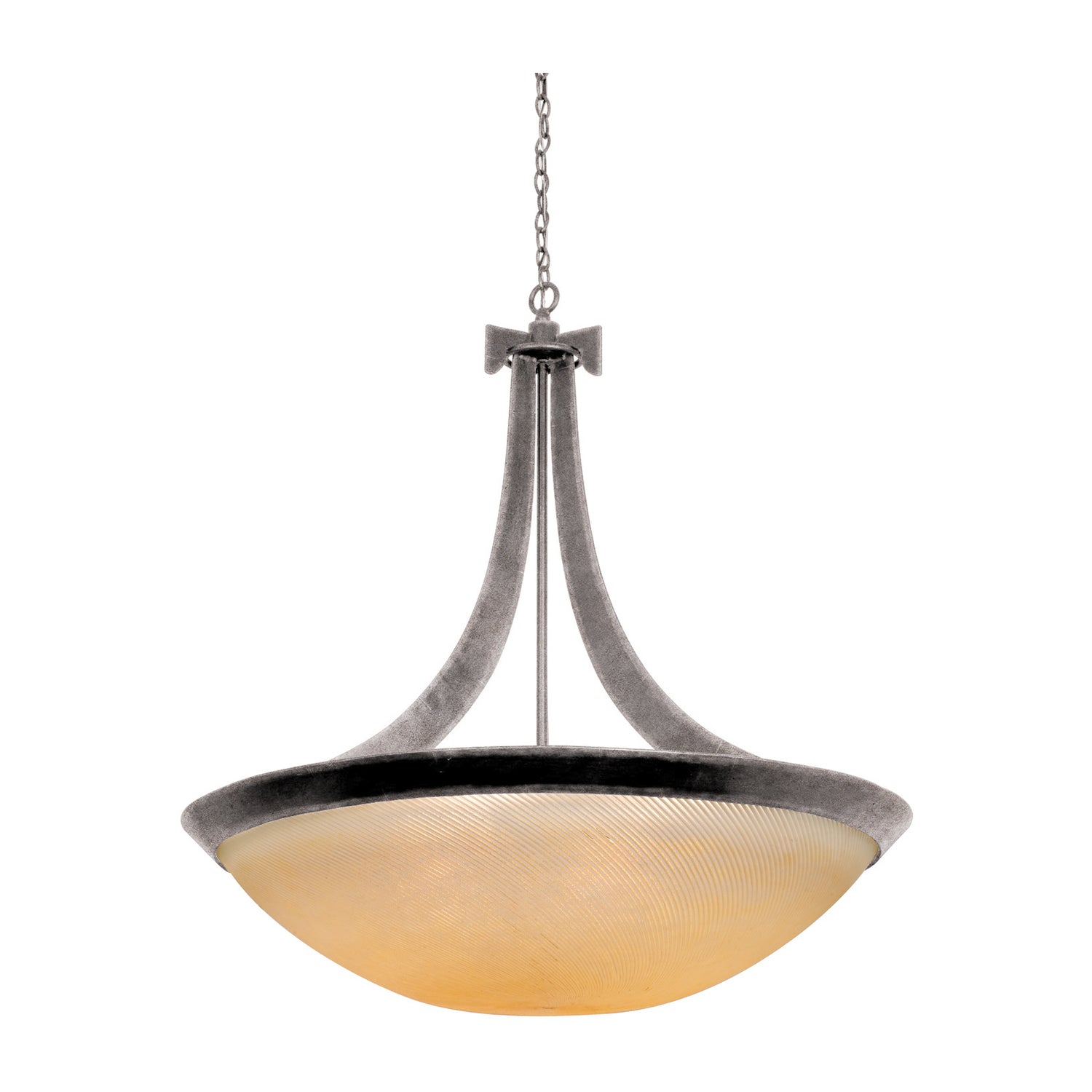 43'' Copenhagen 6 Light Country Iron Chandelier