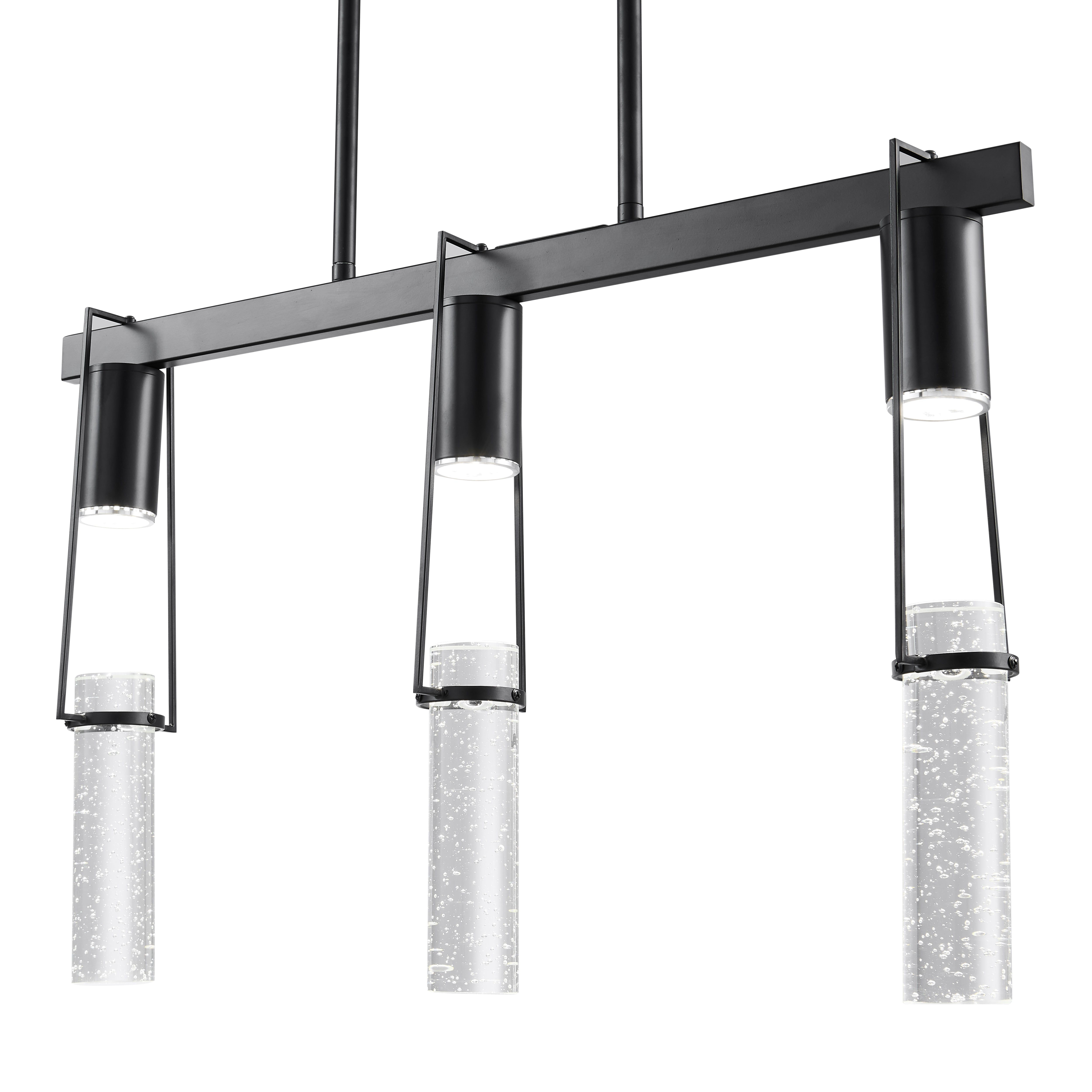 Harmony 3 Light Chandelier | Matte Black