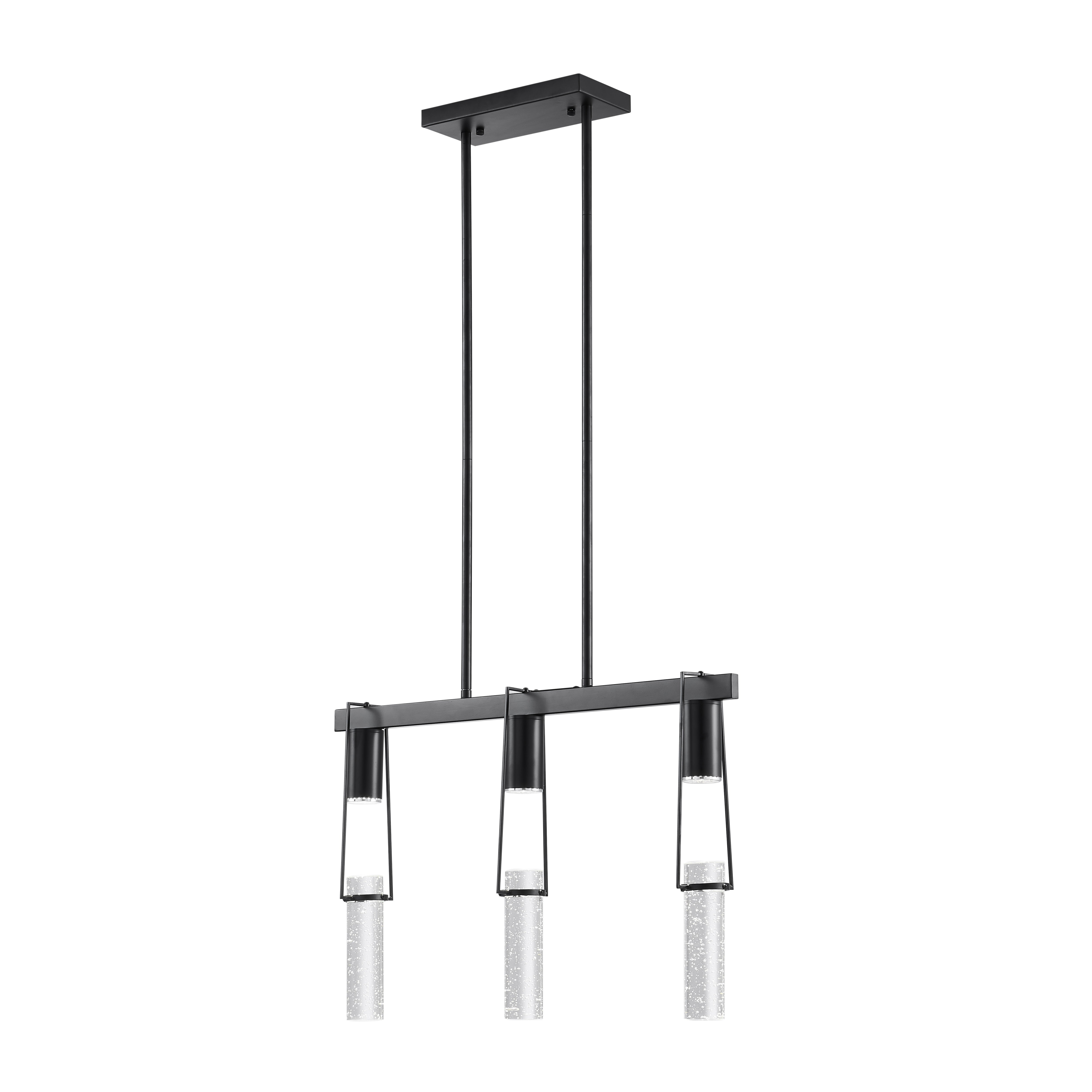 Harmony 3 Light Chandelier | Matte Black