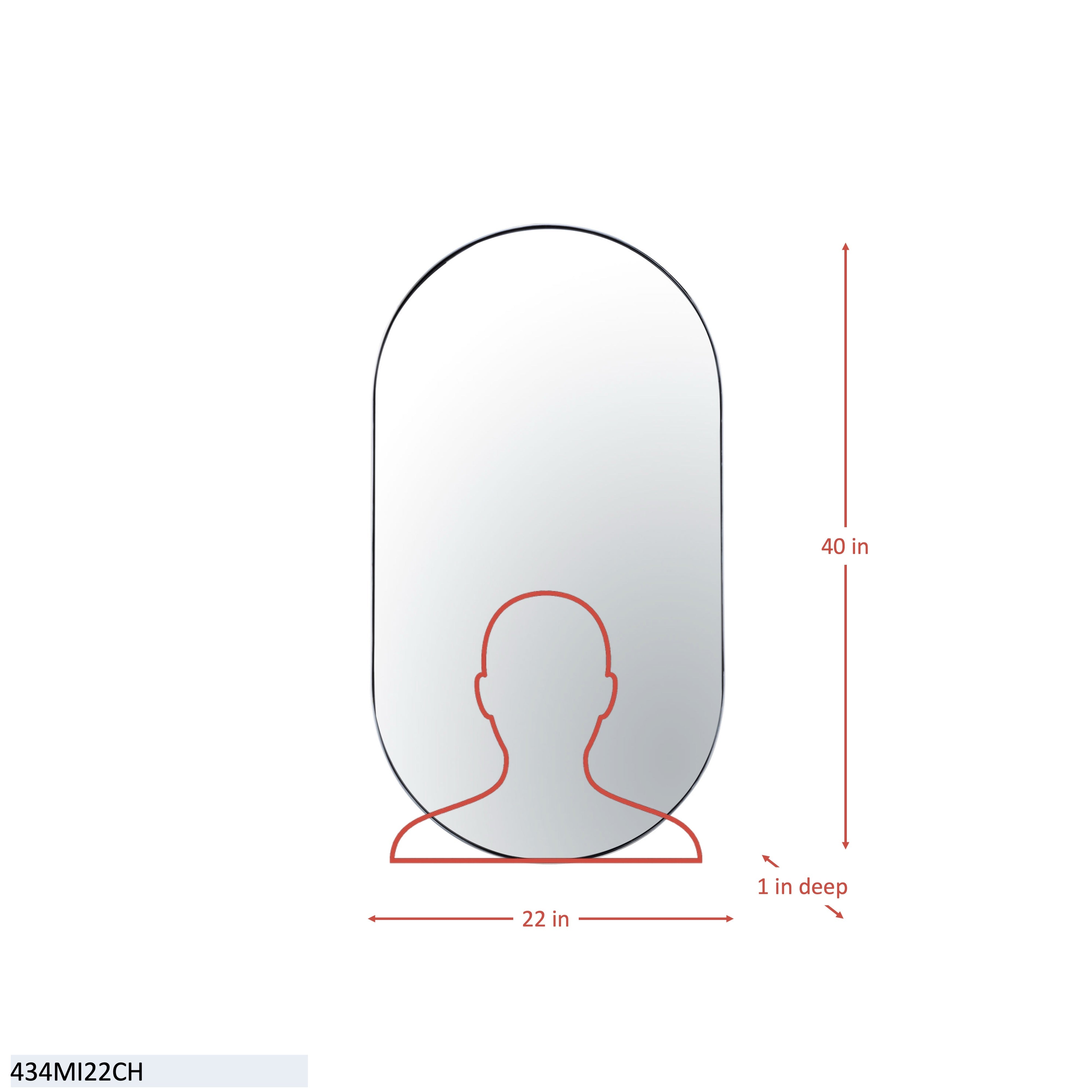 Capsule 22x40 Mirror